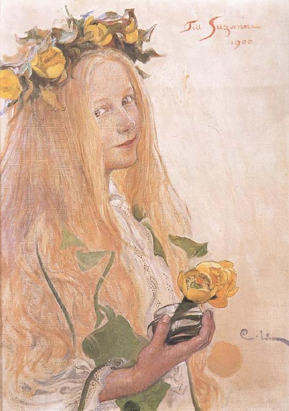 Carl Larsson Suzanne,Study for For Karin-s Name-Day Norge oil painting art